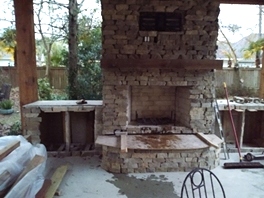 Fireplace woodburner installation